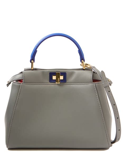 fendi peekaboo mini dark grey confetti|fendi peekaboo mini price.